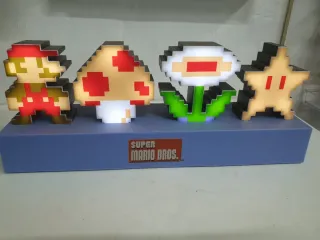 Lámpara Super Mario Bros Pixel Art