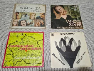 Lote 4 Vinilos: O Carro, Xuntanza, Andee Silver