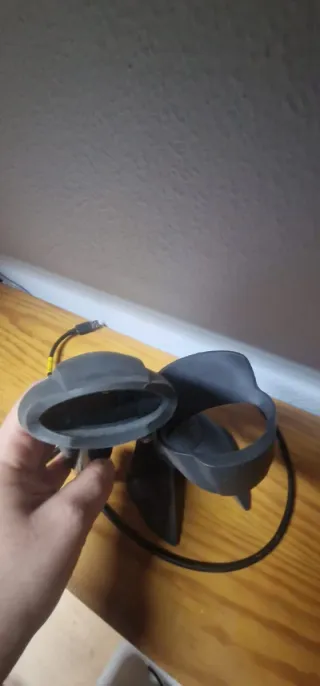 Escáner de mano con base