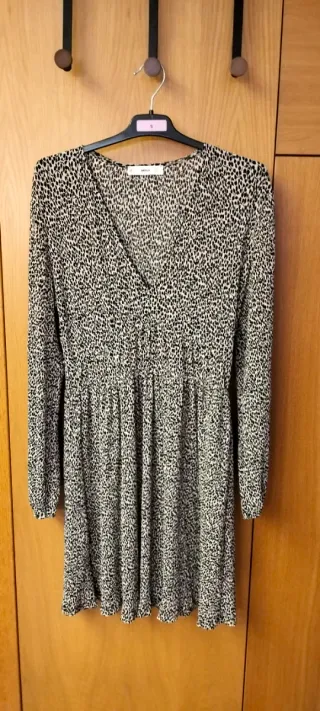 Vestido Mango Talla S Animal Print