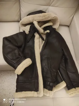 Chaqueta Aviador EEUU Marrón y Beige