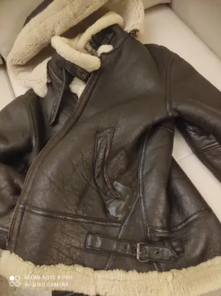 Chaqueta Aviador EEUU Marrón y Beige