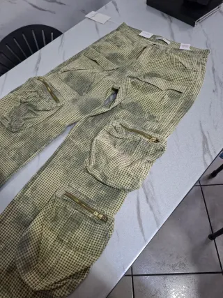 Pantaloni cargo donna fantasia
