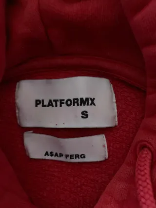 Sudadera Platformx x ASAP Ferg Roja Talla S