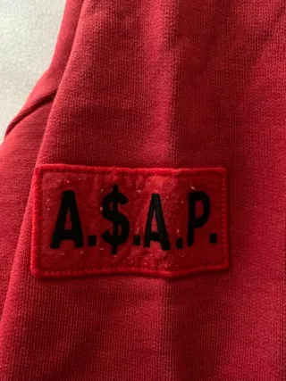 Sudadera Platformx x ASAP Ferg Roja Talla S