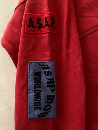 Sudadera Platformx x ASAP Ferg Roja Talla S