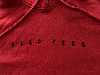 Sudadera Platformx x ASAP Ferg Roja Talla S