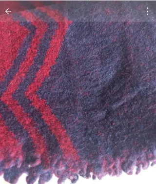 Bufanda hombre azul y rojo