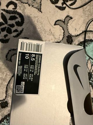 Zapatillas Fútbol Nike Talla 42 Plata/Negro