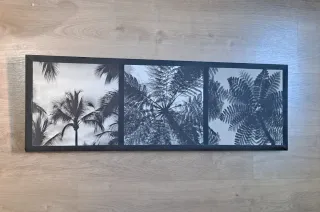 Cuadro Decorativo Triptico Palmeras