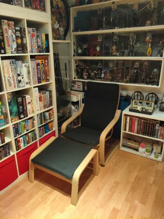 Reposapiés Poäng Ikea Negro