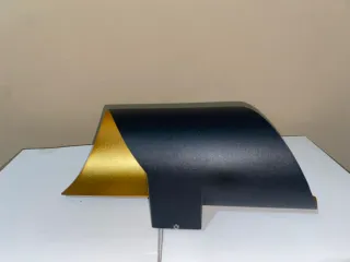 Aplique LED Pared Negro y Dorado