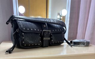 Bolso Pepe Jeans Negro Tachuelas