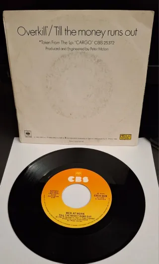 Men At Work - Overkill 45 Giri