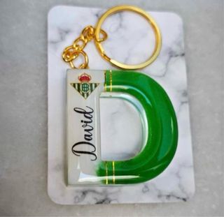 Llavero Letra futbol personalizado