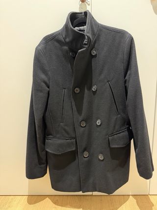 Abrigo Zara Negro Talla M. 80cm de largo