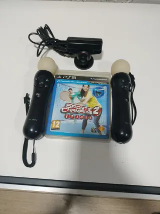 PS3 Move Cámara y Juego Sports Champions 2