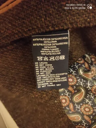 Chaqueta Spagnolo lana hombre