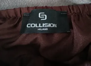 Gonna paillettes marrone