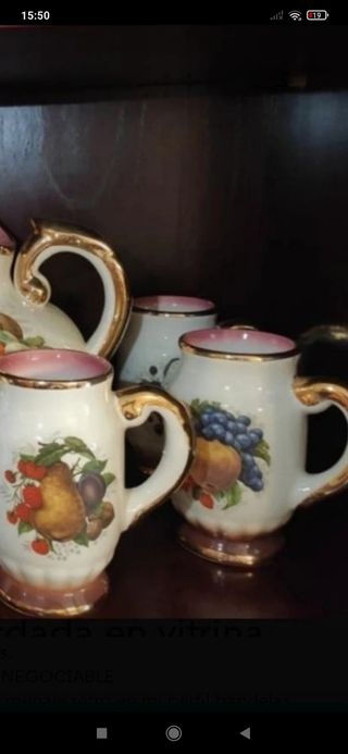 Juego de jarras porcelana de los '60