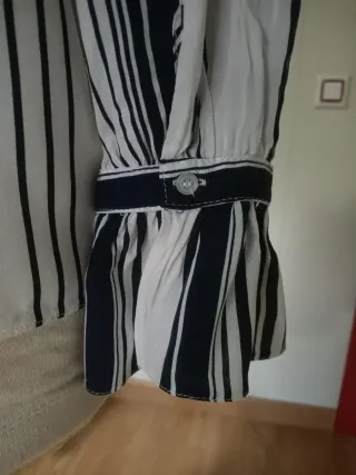 Blusa blanca a rayas