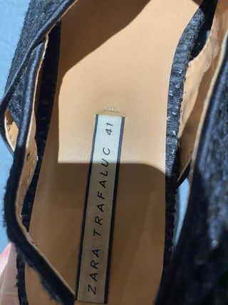 Sandalias Plataforma Zara Negras