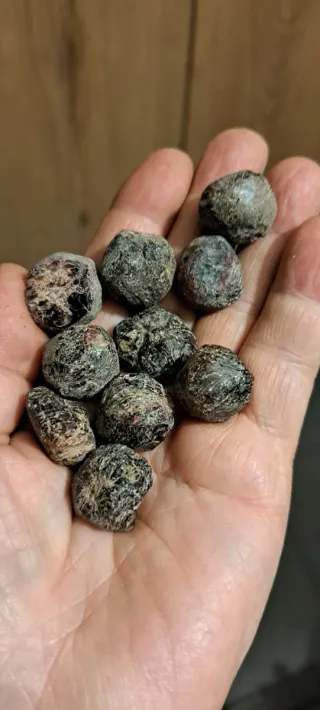 10 pepite granato naturale grezzo
