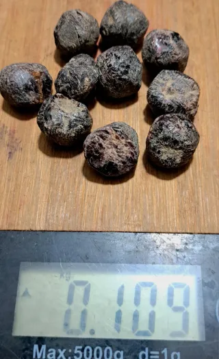 10 pepite granato naturale grezzo