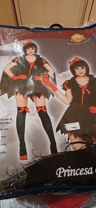 Disfraz Princesa Negra y Roja Talla M