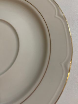 5 Platos Porcelana Blanca Santa Clara