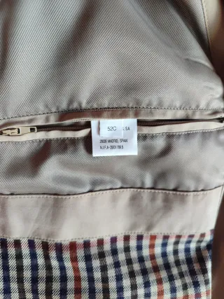 Gabardina Dustin Talla 52 Beige