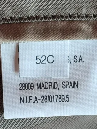 Gabardina Dustin Talla 52 Beige