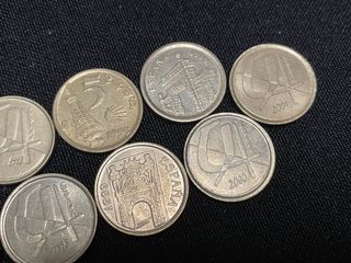 Lote 13 monedas serie completa 5 pesetas
