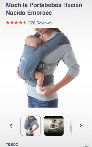 Mochila Ergobaby Embrace Porteo