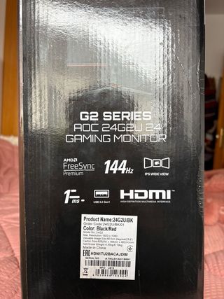 Monitor Gaming AOC 24G2U 24'' 144hz