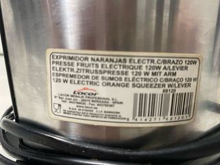Exprimidor eléctrico acero inoxidable