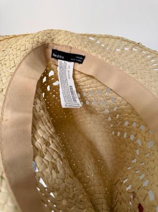 Sombrero de paja Bershka beige, nuevo.