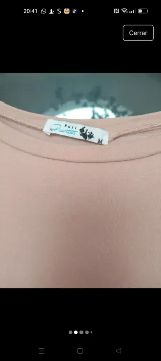 Camiseta Puri Puritas rosa palo M