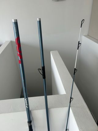 Caña de pescar y carrete