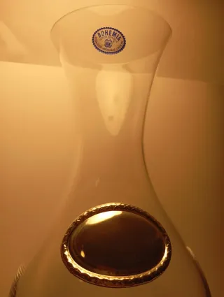 Caraffa Bohemia Cristallo Argento 925