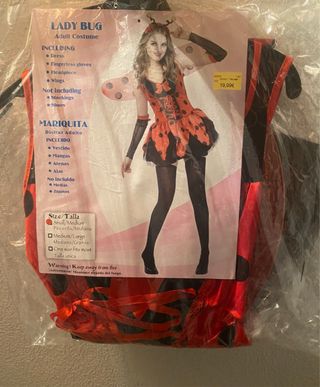 Disfraz Mariquita Adulto Talla S