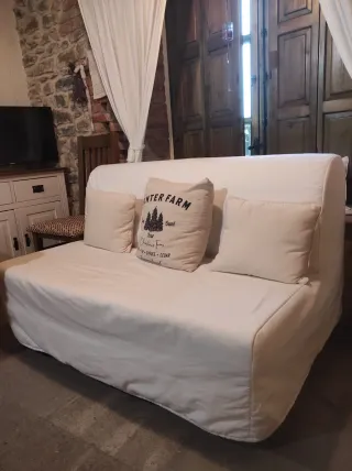 Sofá cama Ikea funda blanca