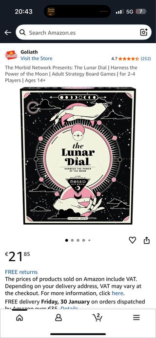 Juego de mesa The Lunar Dial