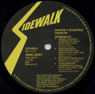 Vinilo Gonzalez - Haven't Stopped Dancin'