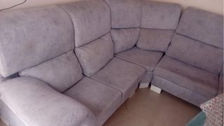 Sofá modular gris antimanchas