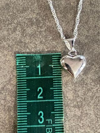 Collana con ciondolo cuore argento sterling