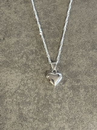 Collana con ciondolo cuore argento sterling