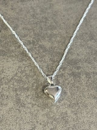 Collana con ciondolo cuore argento sterling