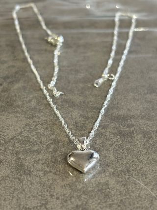 Collana con ciondolo cuore argento sterling