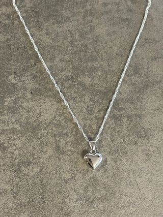 Collana con ciondolo cuore argento sterling